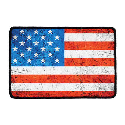 Rough USA Flag Print Kitchen Mat