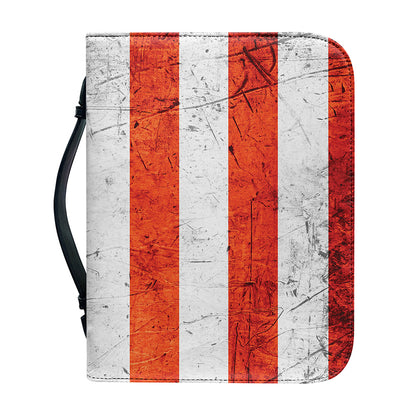 Rough USA Flag Print Leather Bible Cover