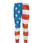 Rough USA Flag Print Men's leggings