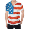 Rough USA Flag Print Men's Shirt