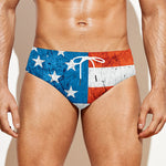 Rough USA Flag Print Men's Swim Briefs