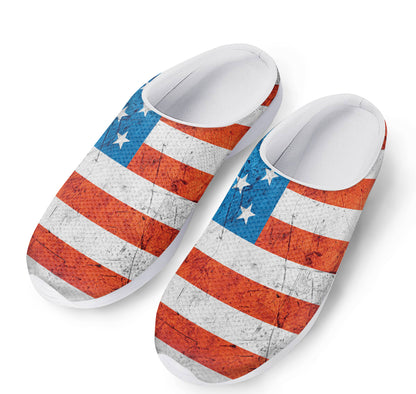 Rough USA Flag Print Mesh Casual Shoes