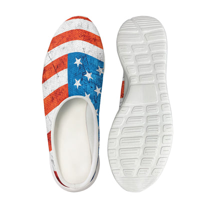 Rough USA Flag Print Mesh Casual Shoes