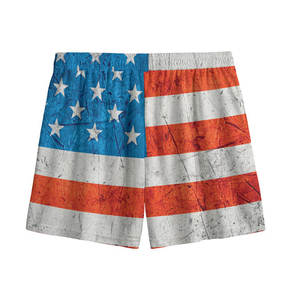 Rough USA Flag Print Mesh Shorts