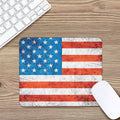 Rough USA Flag Print Mouse Pad