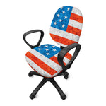 Rough USA Flag Print Office Chair Cover