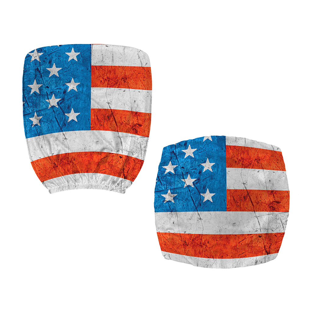 Rough USA Flag Print Office Chair Cover