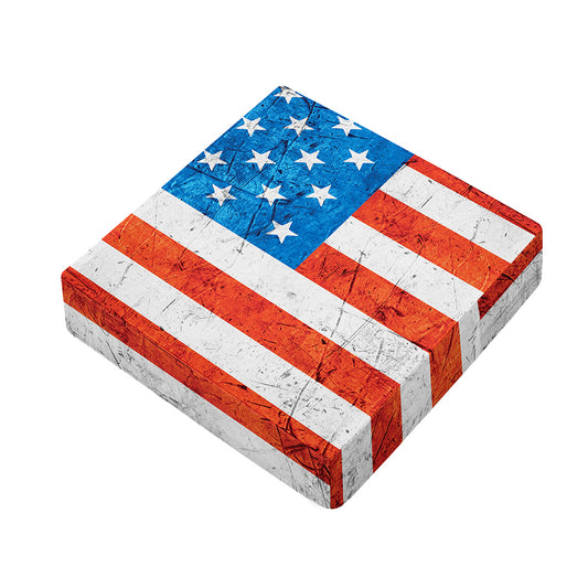 Rough USA Flag Print Outdoor Seat Cushion Cover