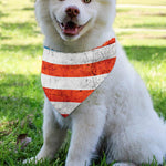 Rough USA Flag Print Over The Collar Dog Bandana