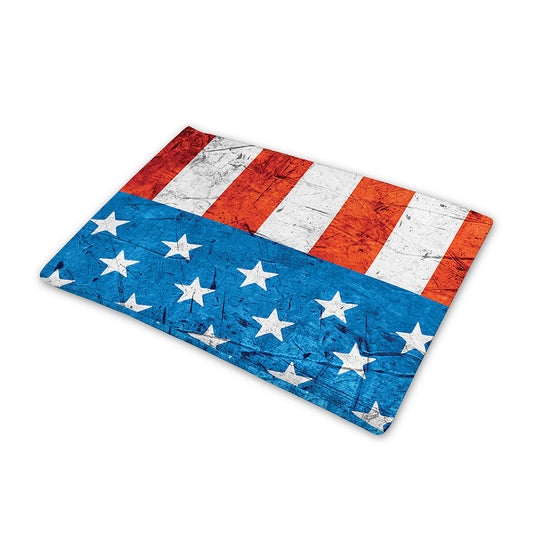 Rough USA Flag Print Pet Cooling Mat Cover