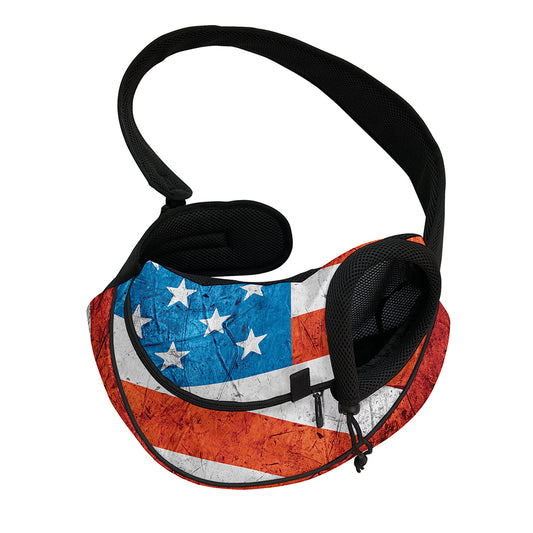 Rough USA Flag Print Pet Sling Carrier