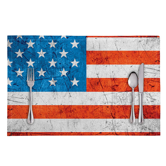 Rough USA Flag Print Placemat