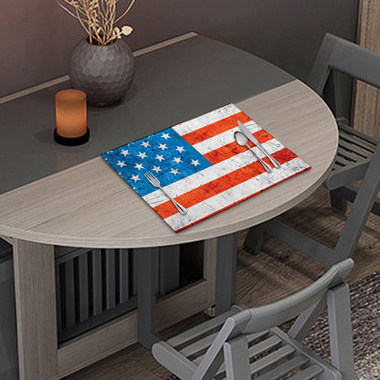 Rough USA Flag Print Placemat