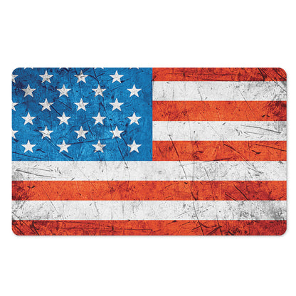 Rough USA Flag Print Polyester Doormat
