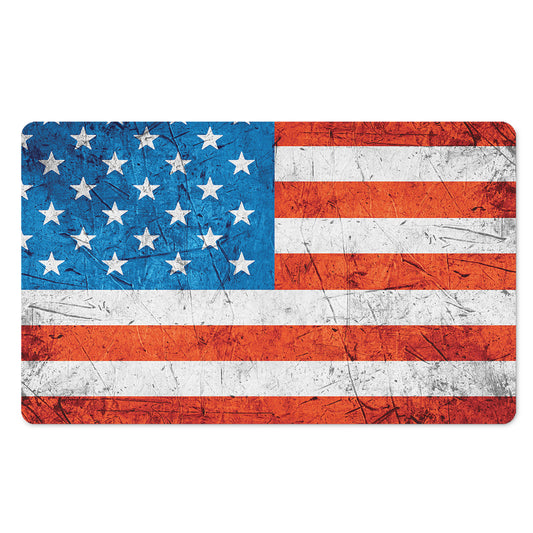 Rough USA Flag Print Polyester Doormat