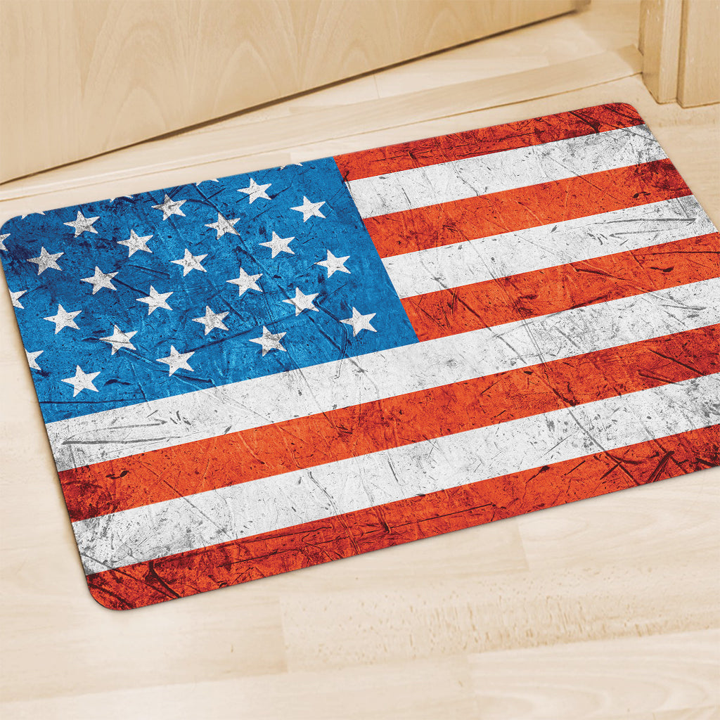 Rough USA Flag Print Polyester Doormat