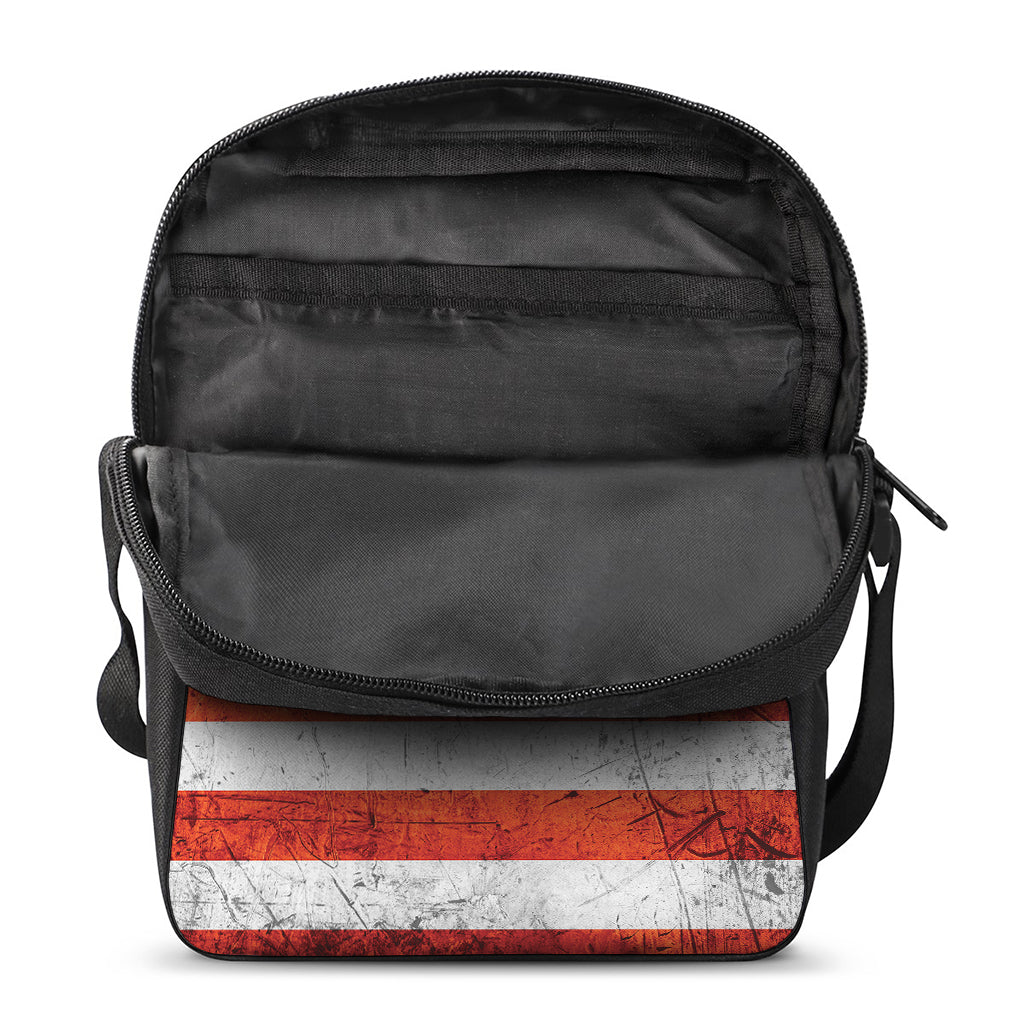 Rough USA Flag Print Rectangular Crossbody Bag