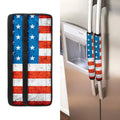 Rough USA Flag Print Refrigerator Handle Covers