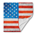 Rough USA Flag Print Silk Bandana