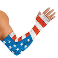 Rough USA Flag Print Sun Protection Arm Sleeves