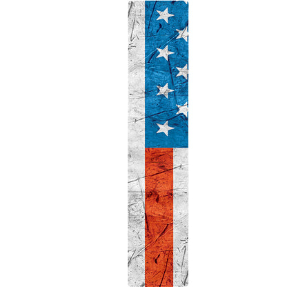 Rough USA Flag Print Table Runner