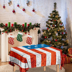 Rough USA Flag Print Tablecloth