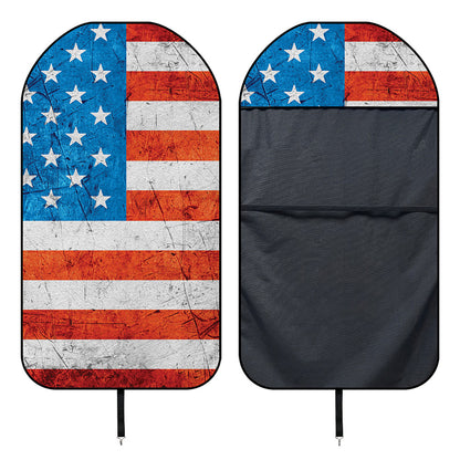 Rough USA Flag Print Waterproof Car Seat Cover