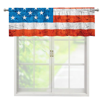 Rough USA Flag Print Window Valance