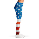 Rough USA Flag Print Women's Leggings