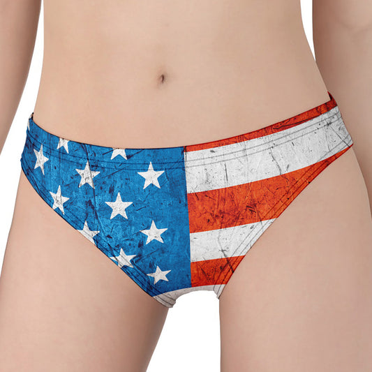 Rough USA Flag Print Women's Panties