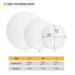 Watercolor Bookshelf Pattern Print Round Blanket