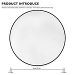 Forest Green Buffalo Check Pattern Print Round Floor Mat