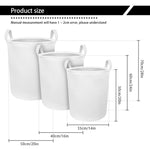 Lacrosse Equipment Pattern Print Round Laundry Basket