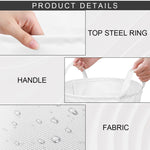 Western Tartan Pattern Print Round Laundry Basket