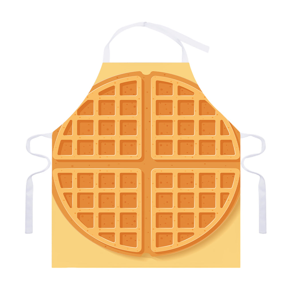 Round Waffle Print Adjustable Apron