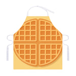 Round Waffle Print Adjustable Apron