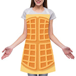 Round Waffle Print Adjustable Apron