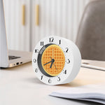 Round Waffle Print Alarm Clock
