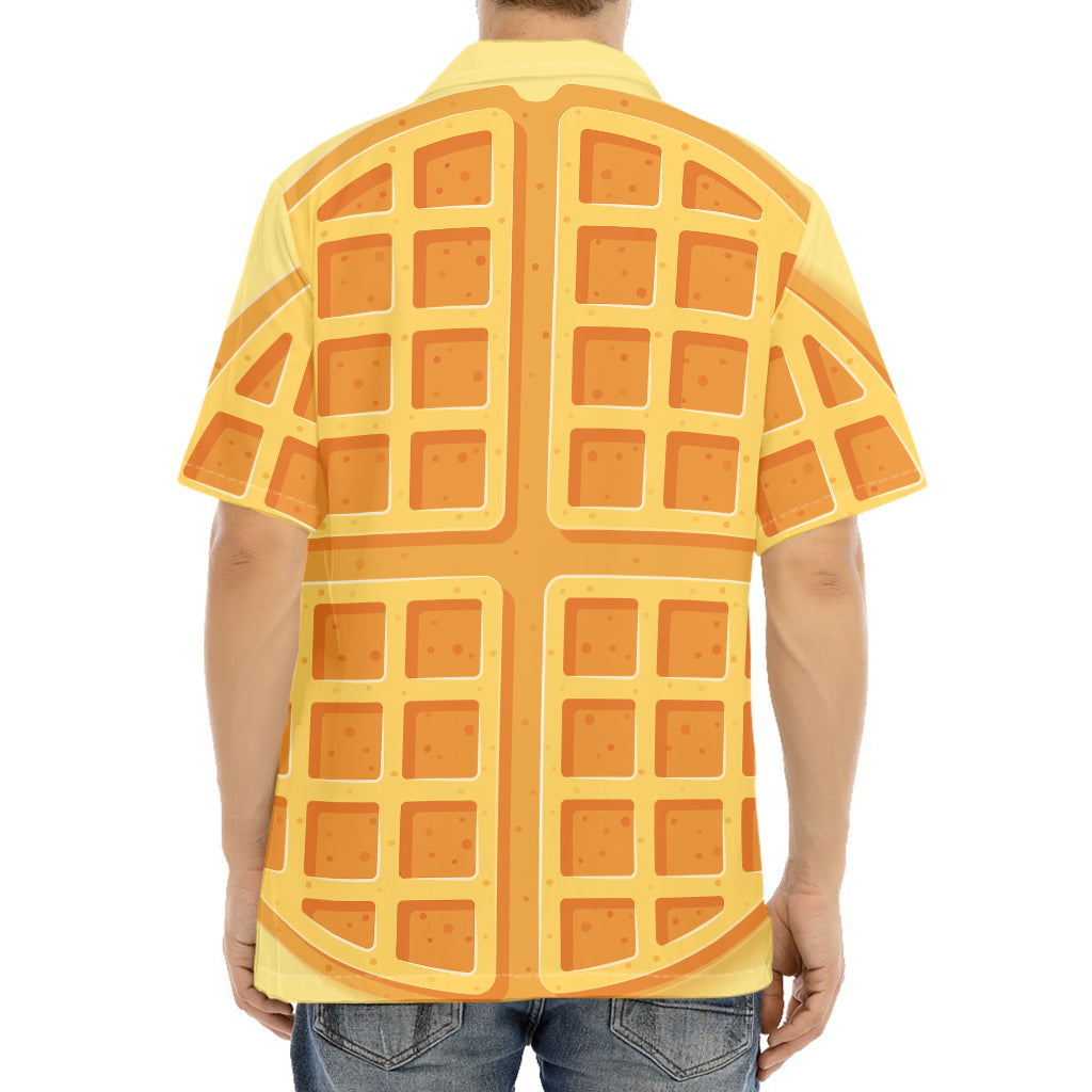 Round Waffle Print Aloha Shirt