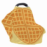 Round Waffle Print Baby Seat Cover