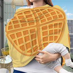 Round Waffle Print Baby Seat Cover