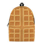 Round Waffle Print Backpack