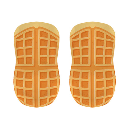 Round Waffle Print Bar Stool Covers