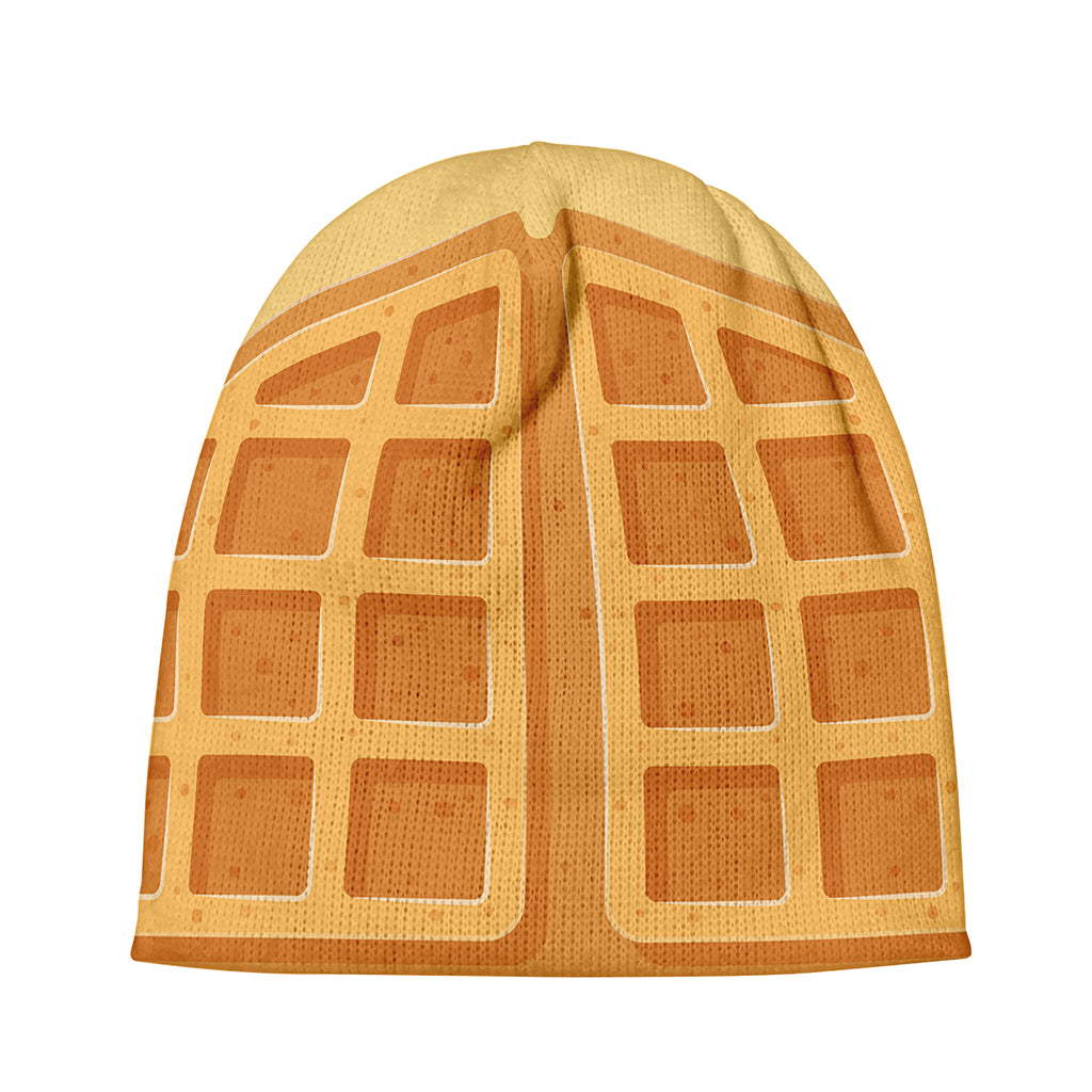 Round Waffle Print Beanie