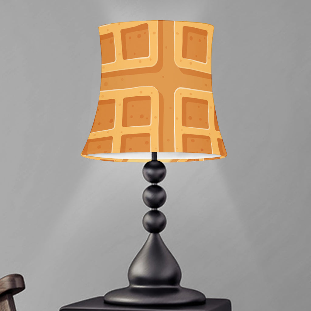 Round Waffle Print Bell Lamp Shade