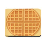 Round Waffle Print Bifold Wallet