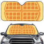 Round Waffle Print Car Windshield Sun Shade