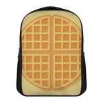Round Waffle Print Casual Backpack