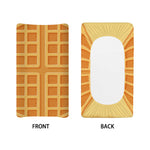 Round Waffle Print Changing Pad Cover