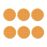 Round Waffle Print Coaster Set